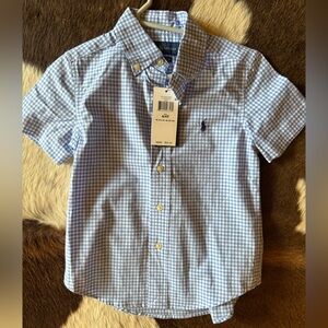 Polo by Ralph Lauren Light Blue Checkered Shirt